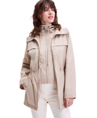 Women's Bibbed Hooded Anorak Coat