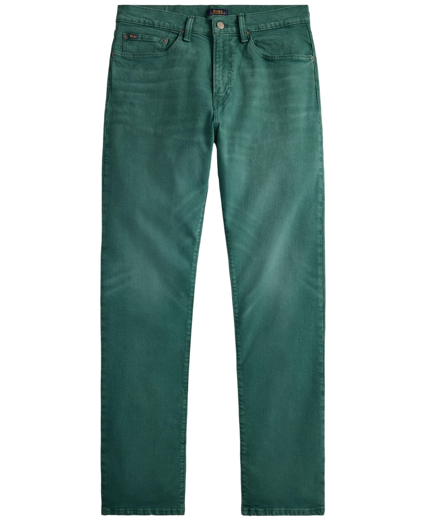 Мужские джинсы Polo Ralph Lauren Hampton Straight Stretch, цвет: Зелёный — фото 6