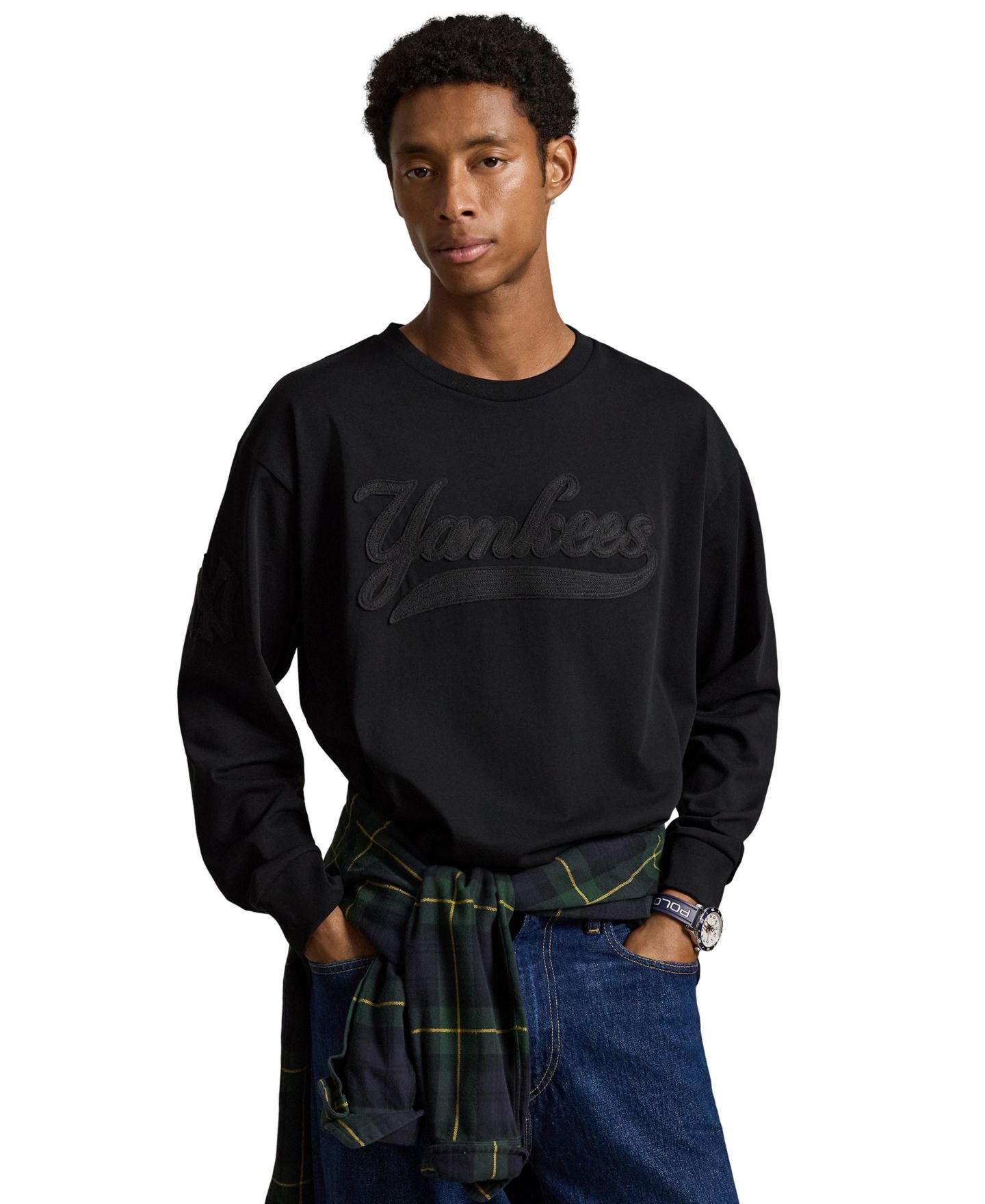 Мужская футболка Polo Ralph Lauren Yankees, цвет: Чёрный — фото 1