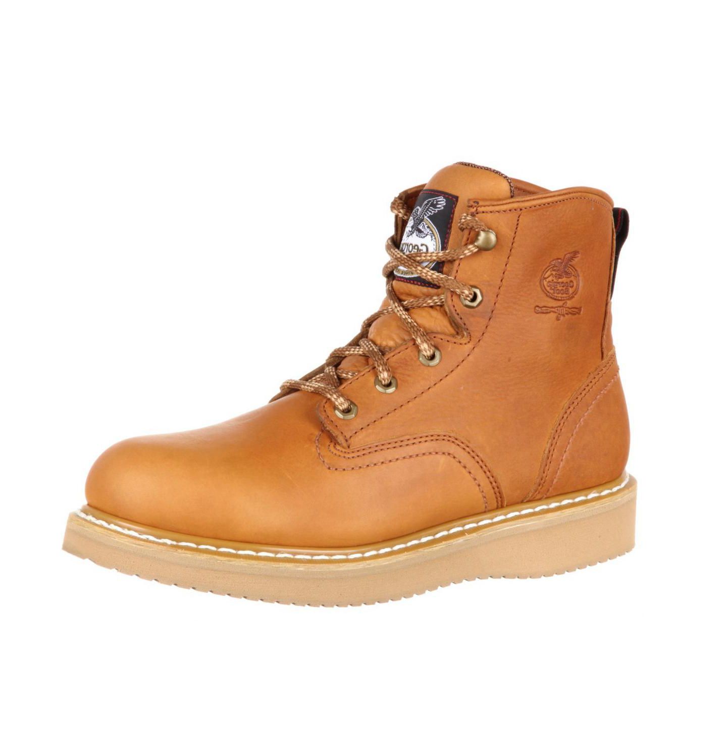 Мужские ботинки GEORGIA BOOT Wedge Steel Toe Work Boot, цвет: Золотой — фото 7