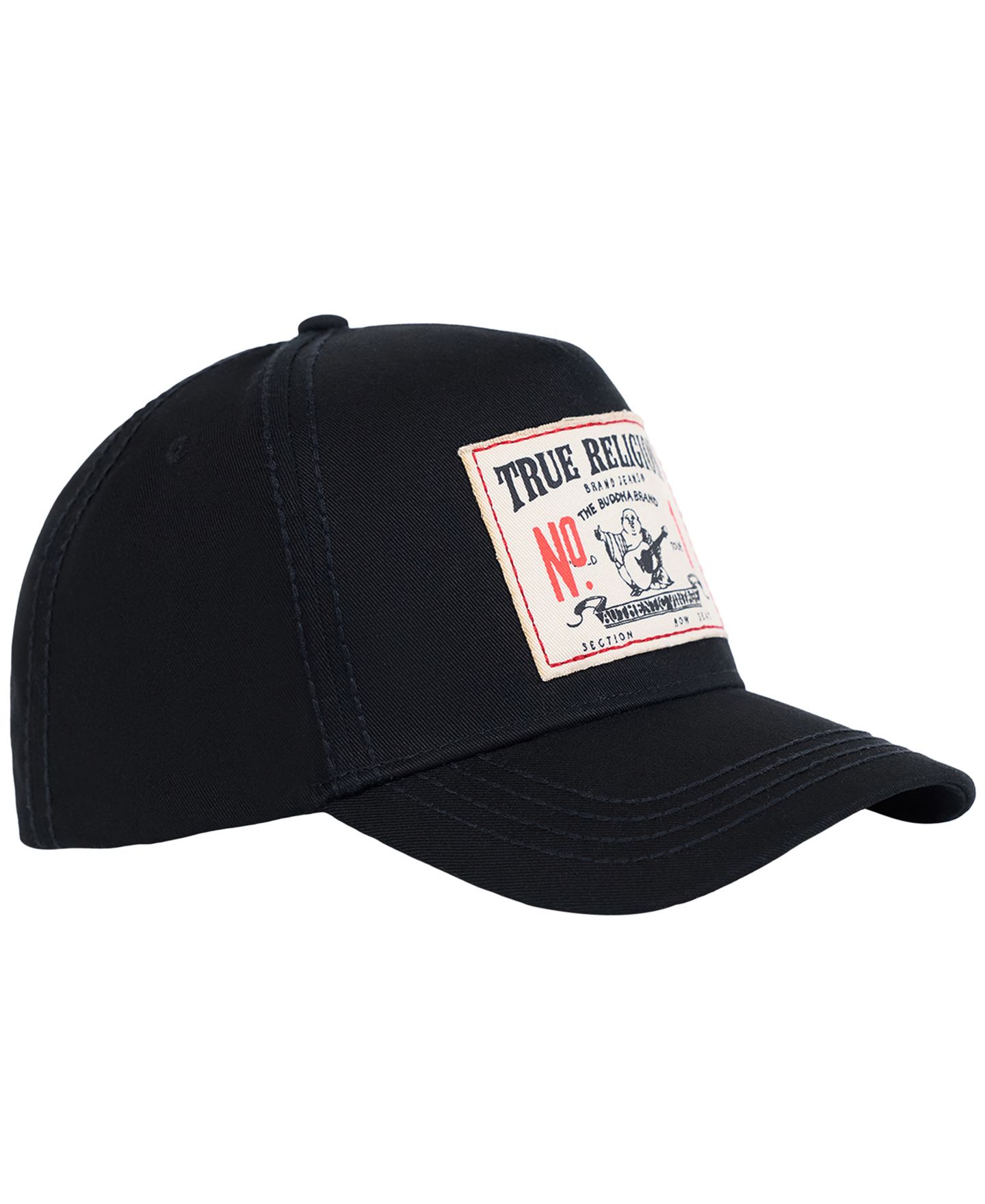 Мужская кепка True Religion Big T Patch Cotton Snapback Hat, цвет: Угольно-чёрный — фото 4