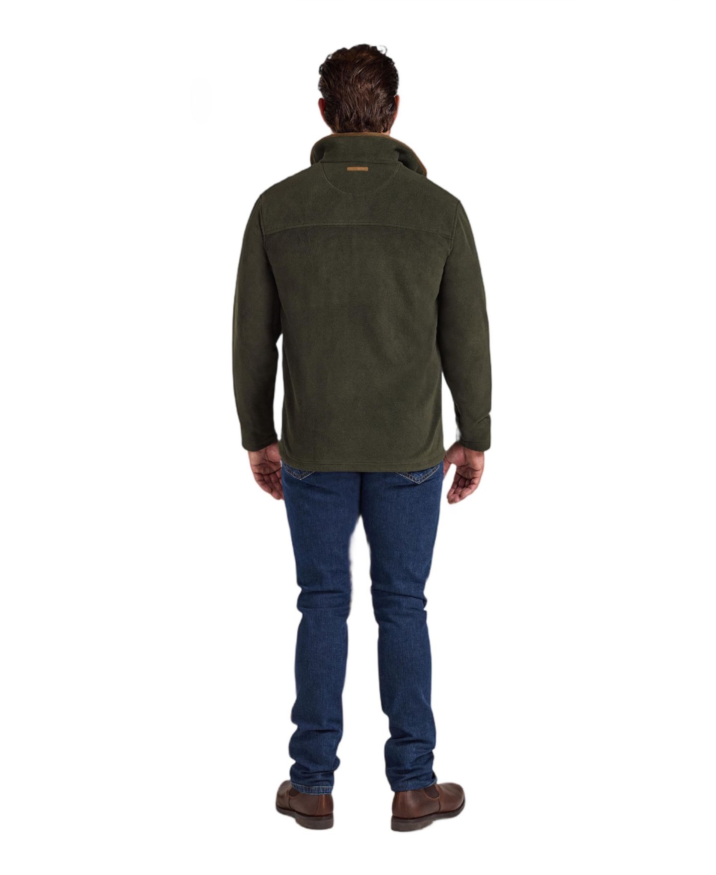 Мужская куртка Raging Bull Classic Relaxed-Fit High-Neck Fleece, цвет: Тёмно-зелёный — фото 5