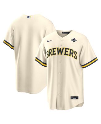 Men's Cream Milwaukee Brewers 2026 World Series Participant Replica Jersey