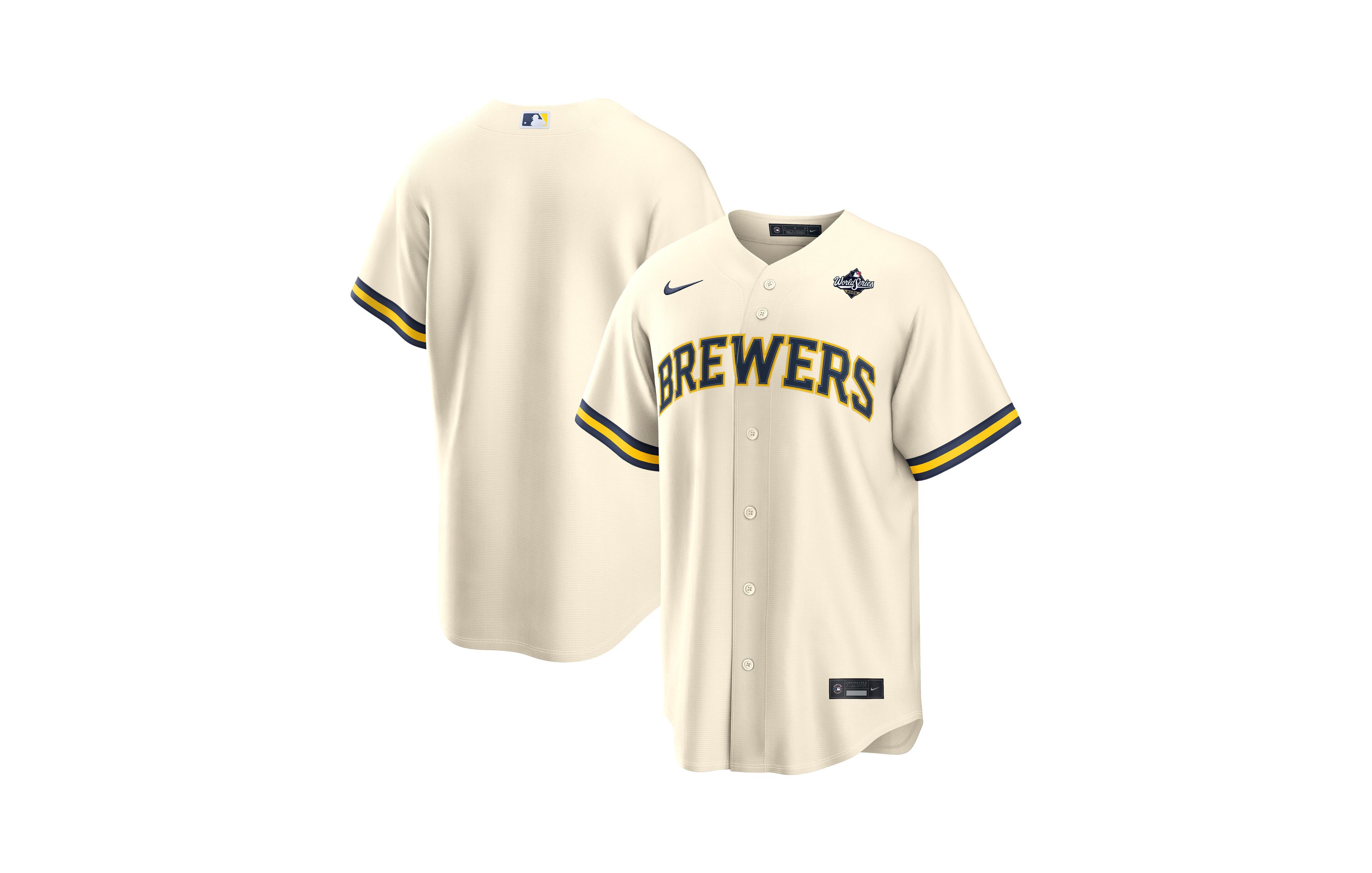 Nike Men's Cream Milwaukee Brewers 2026 World Series Participant Replica Jersey