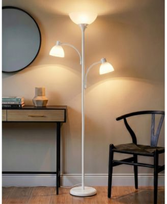 Sky Dome Double 72" LED Torchiere Floor Lamp with Adjustable Arms