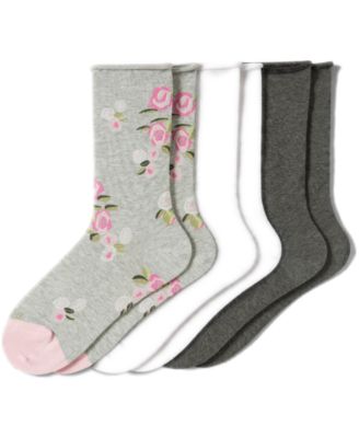 Women's Roll Top Socks 3-Pack U6487MP