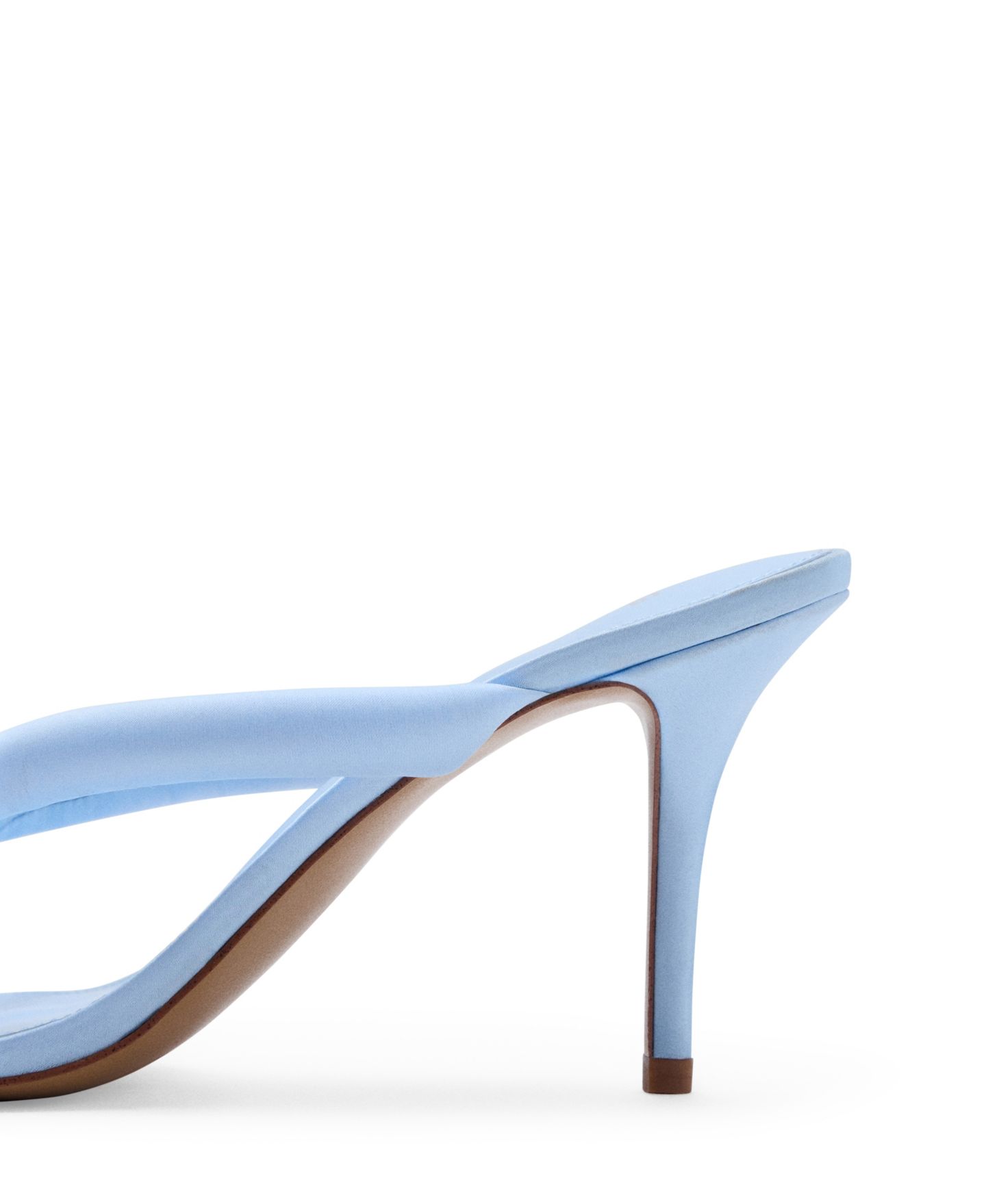 Женские сандалии Mango Padded Strap Stiletto Heel, цвет: Синий — фото 3