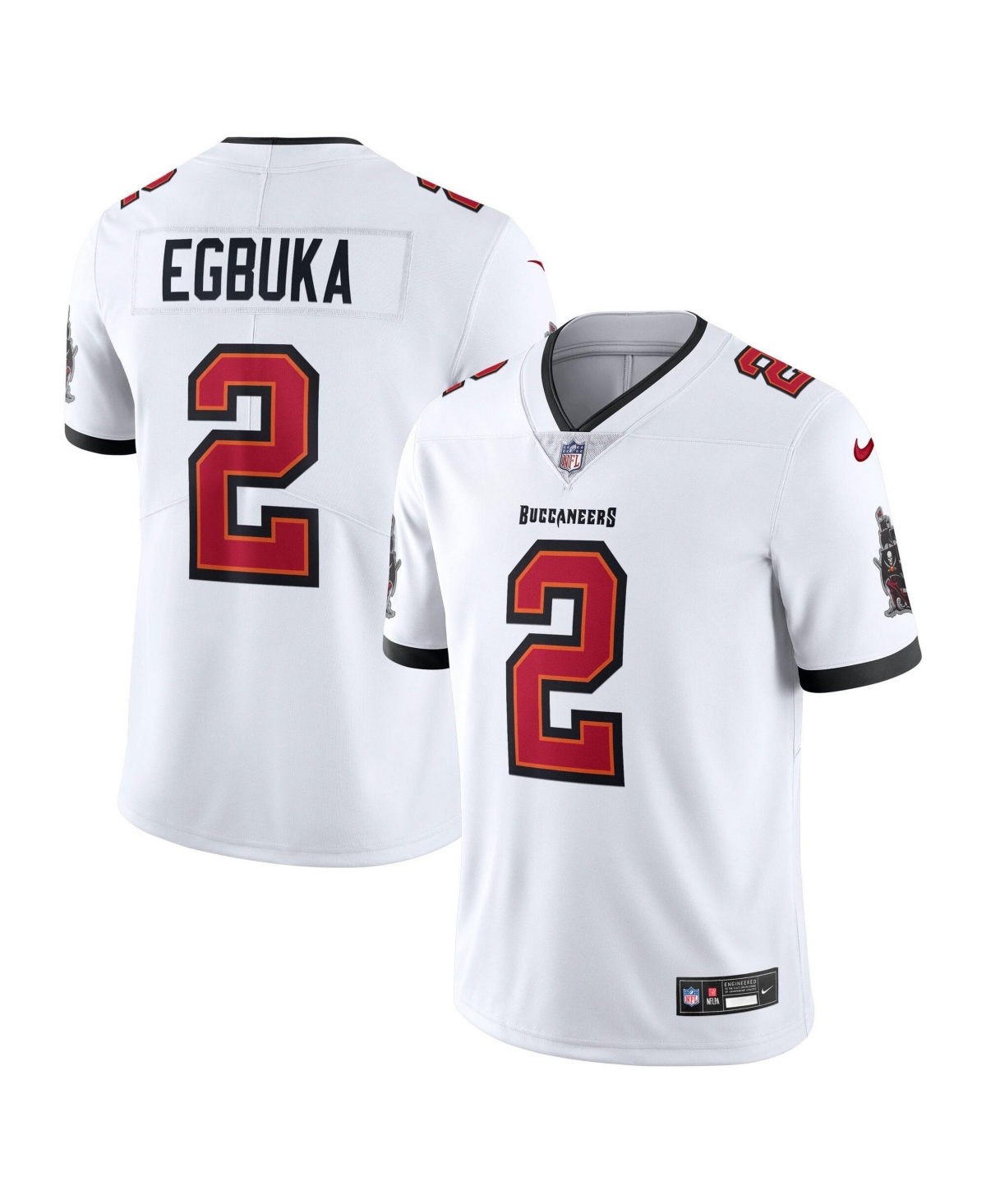 Nike Men's Emeka Egbuka White Tampa Bay Buccaneers Vapor Untouchable Stitched Limited Jersey - White