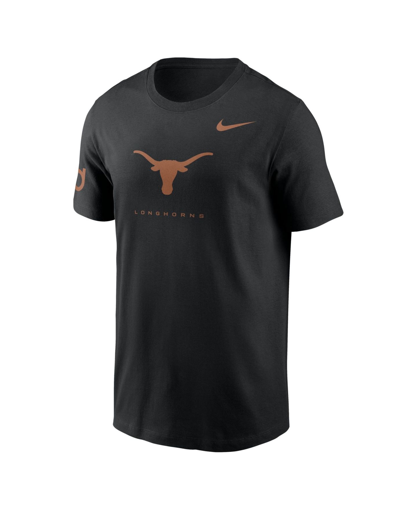 Мужская футболка Nike Black Texas Longhorns Courtside Dri-FIT — фото 4