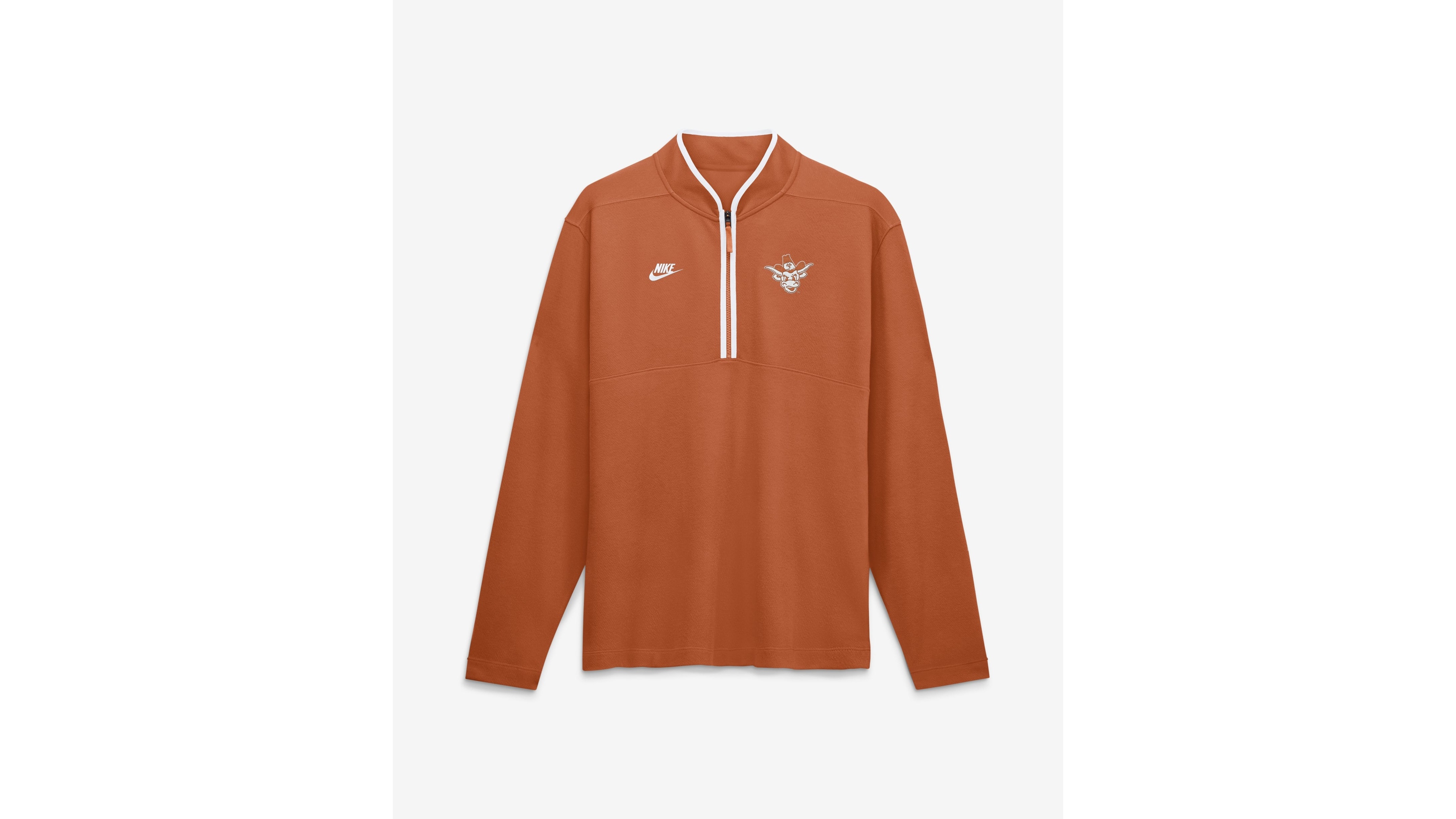 Nike Men's Texas Orange Longhorns Courtside Victory Dri-fit Half-Zip Pullover