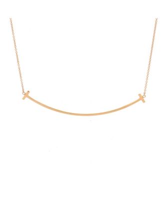 Pre-Owned Tiffany and Co T Smile Pendant Necklace