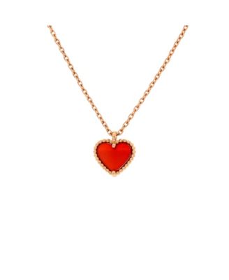 Pre-Owned Van Cleef and Arpels Sweet Alhambra Heart Pendant Necklace