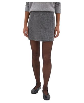 Women's Dia Double Faced Check Mini Skirt