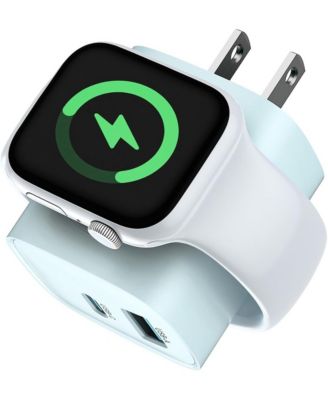 RCE-2301ACL 3-in-1 Charging Block with 20W USB-C and 18W USB-A for Apple Watch and USB-Powered Devices