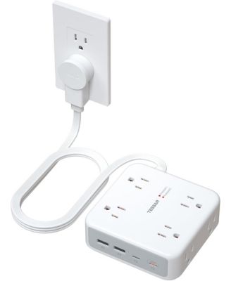 8 AC Outlets 4 USB 20W USB-C Power Strip for Phones, Tablets & Accessories