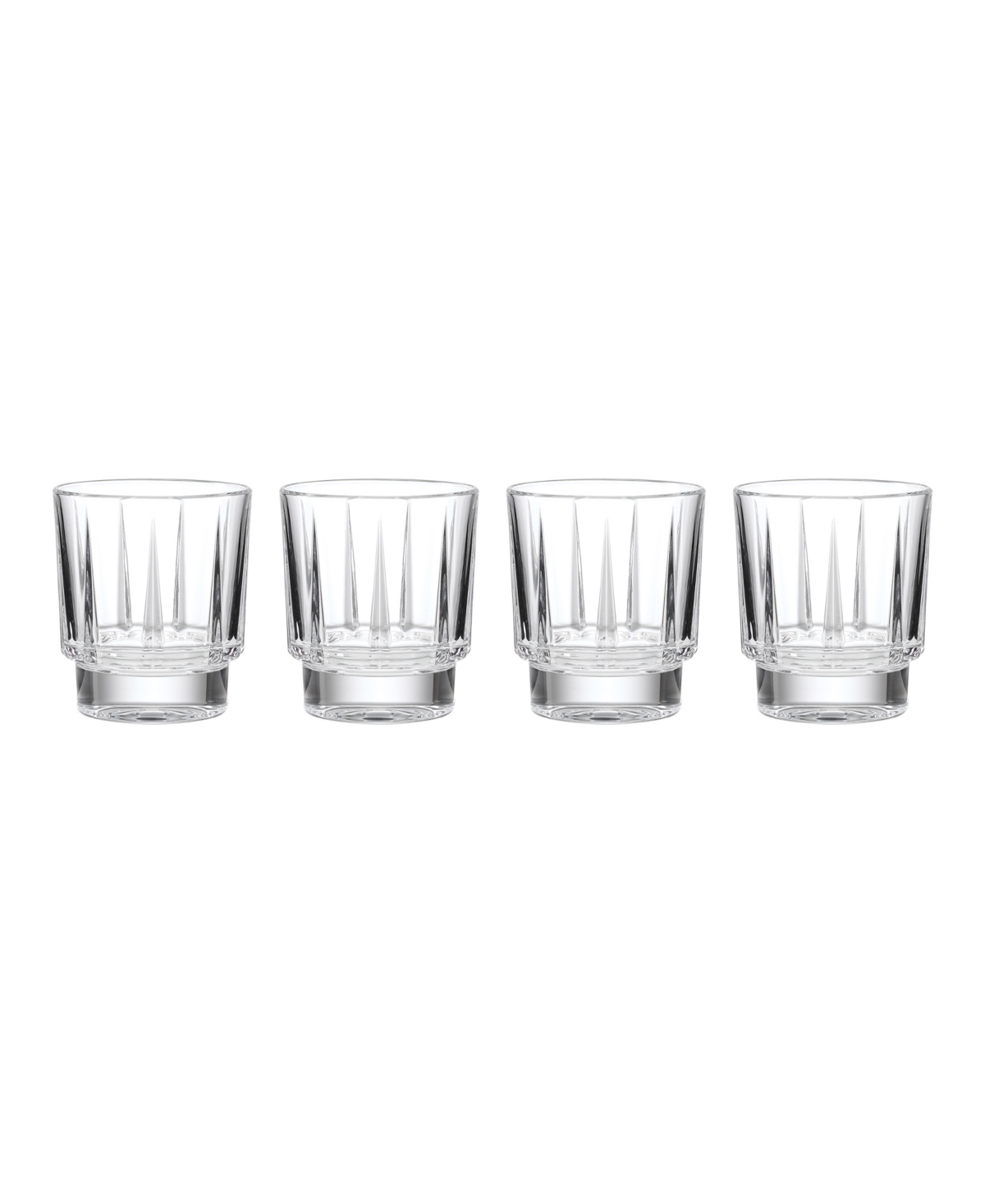 Reed & Barton Estate Double Old-Fashioned Glasses, 4-Piece Set - Clear