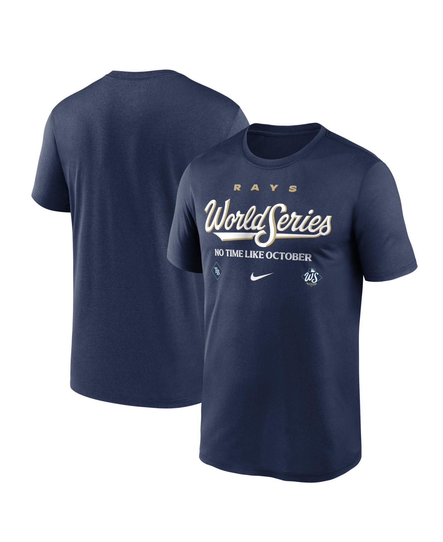 Мужская футболка Nike Navy Tampa Bay Rays 2026 World Series Participant Authentic Collection Legend — фото 1