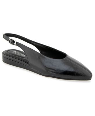 Women's Brianna Pointed Toe Slingback Faux Leather Flats