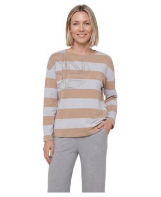 Women's Long-Sleeve Embellished T-Shirt