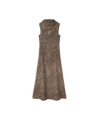 Women's Halter Plaid Midi Dress
