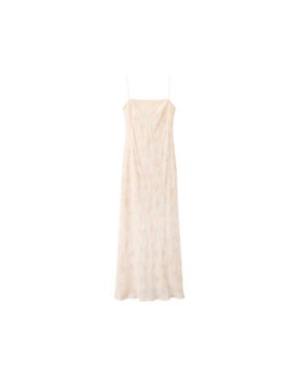 Women's Floral-Print Lace Midi Dress