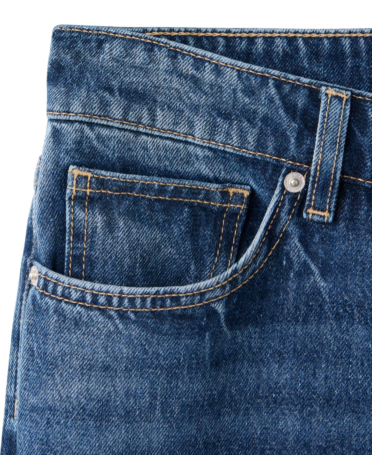 Женские джинсы Mango Low-Rise Slim Denim, цвет: Тёмный синий — фото 7