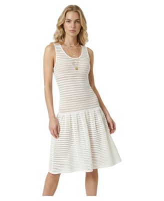 Women's Sleeveless Eyelet Dress