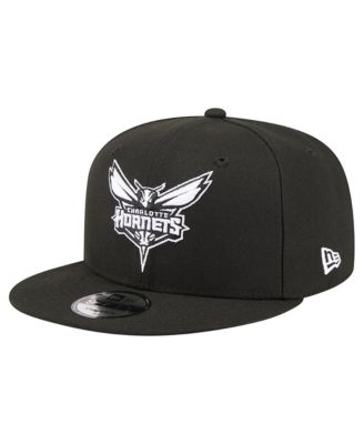 Men's Black Charlotte Hornets Team 9FIFTY Snapback Hat