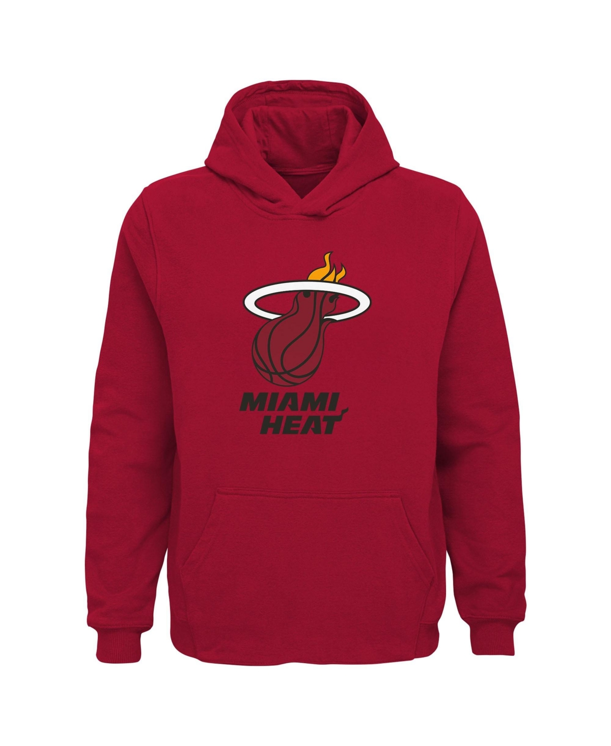 Outerstuff Big Boys' and Girls' Red Miami Heat Primary Logo Pullover Hoodie - Red
