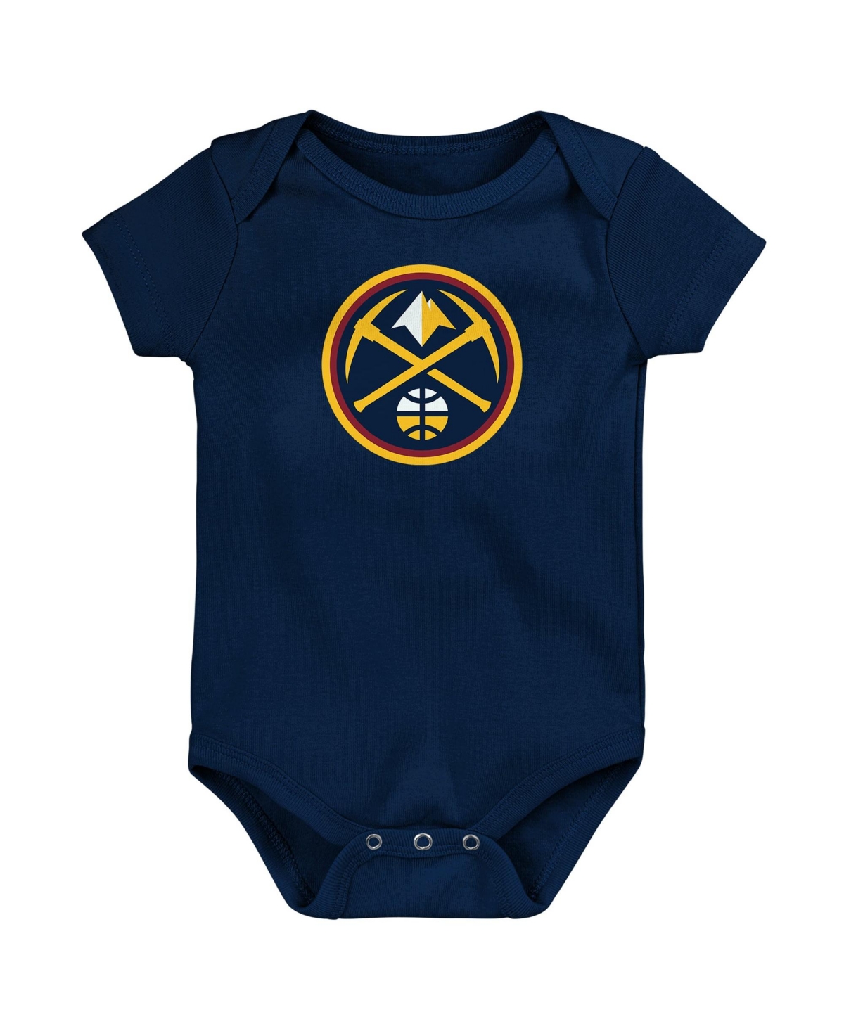 Outerstuff Baby Boys' and Girls' Navy Denver Nuggets Primary Logo Bodysuit - Navy