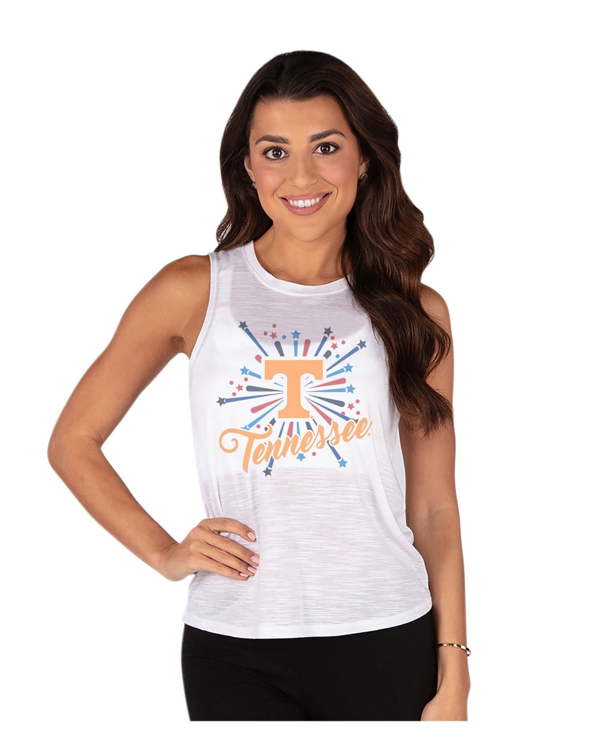 Concepts Sport Women's White Tennessee Volunteers Infuse Knit Tank Top - White