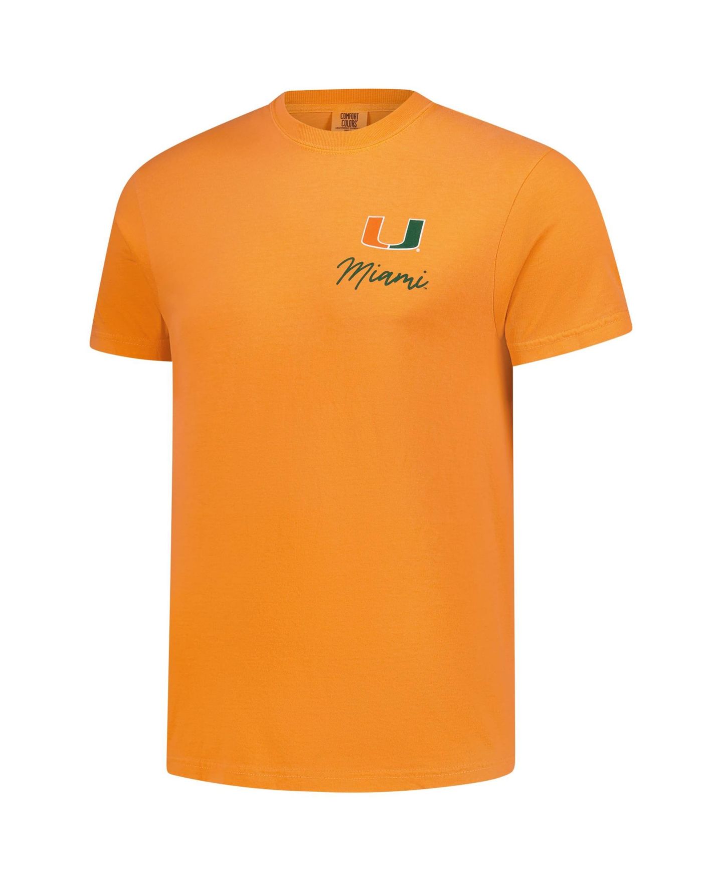 Мужская футболка Image One Orange Miami Hurricanes Deck the Halls Comfort Colors — фото 2