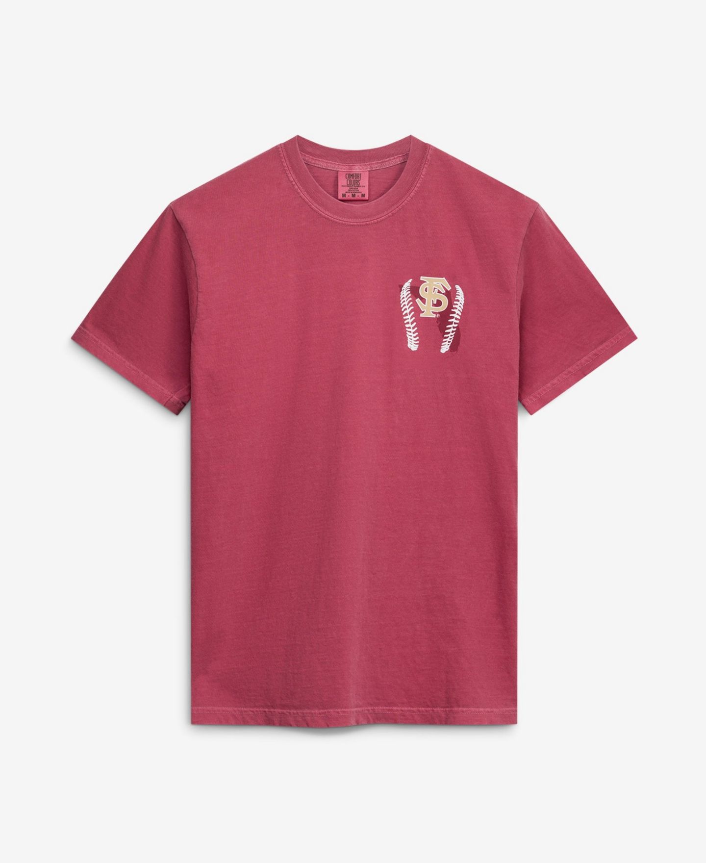 Мужская футболка Image One Garnet Florida State Seminoles Drawn Mascot Baseball — фото 2