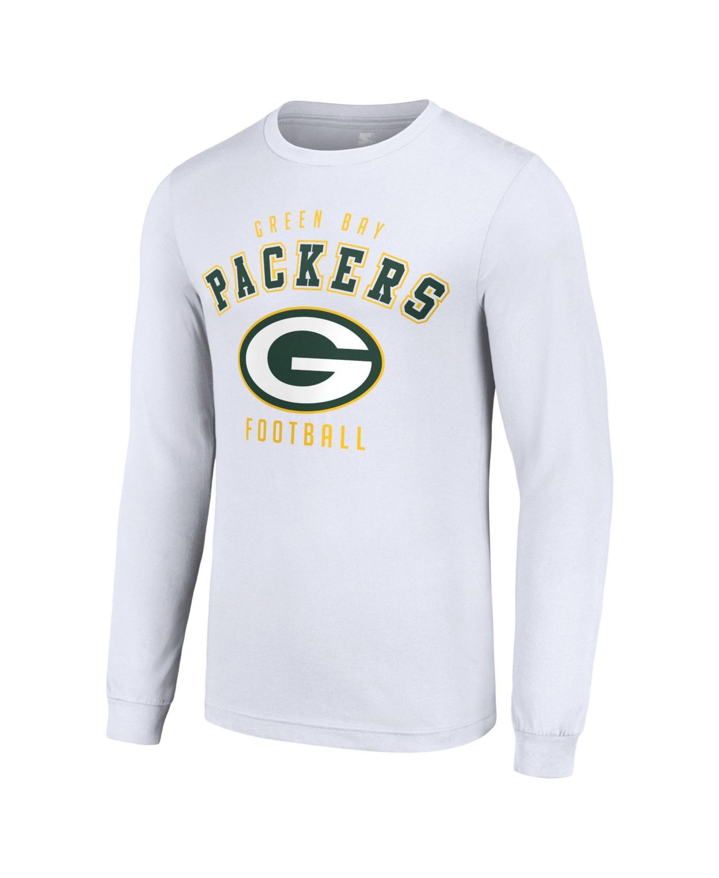 Мужская футболка Starter White Green Bay Packers Long-Sleeve — фото 2