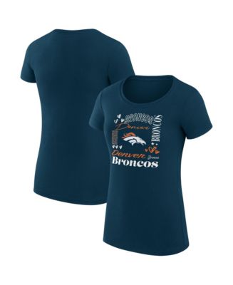 G-III 4Her by Carl Banks Women's Navy Denver Broncos Super-Slim Fit ...