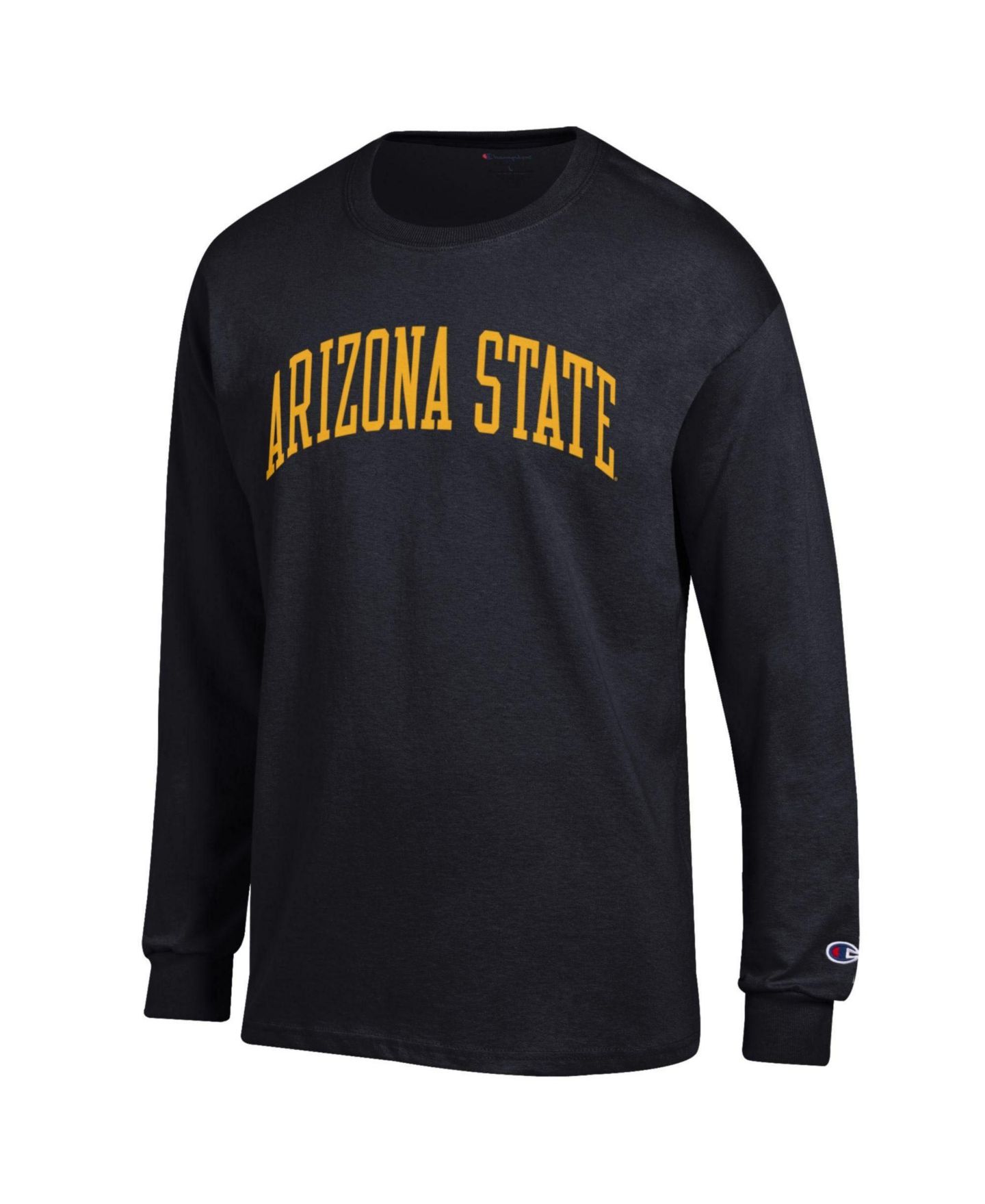 Мужская футболка Champion Black Arizona State Sun Devils Basic Arch Long-Sleeve — фото 2
