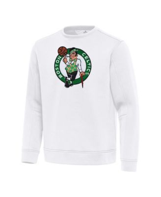 Men's White Boston Celtics Relevant Pullover Sweatshirt