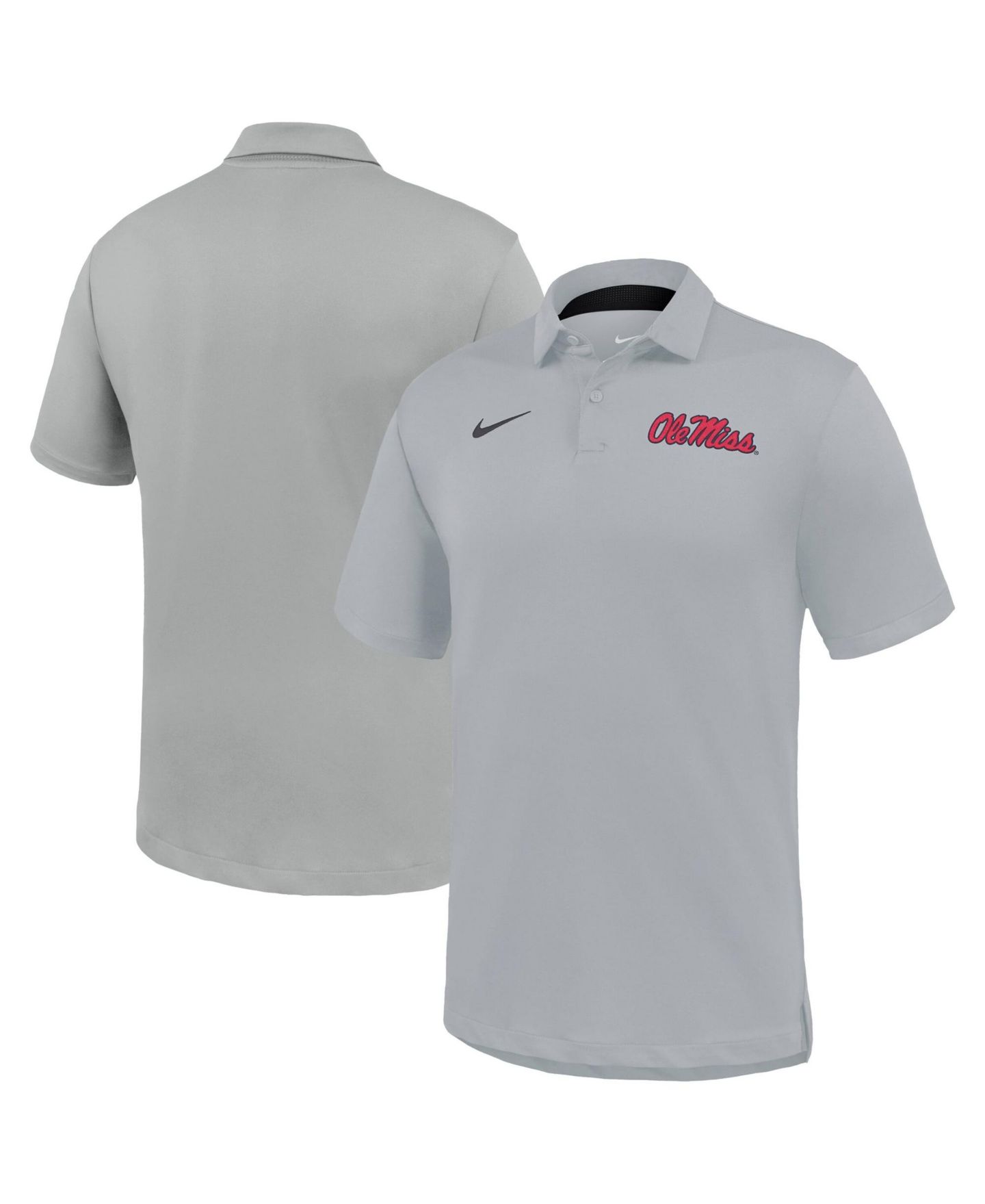Мужское поло Nike Gray Ole Miss Rebels Dri-FIT Tour Polo — фото 1