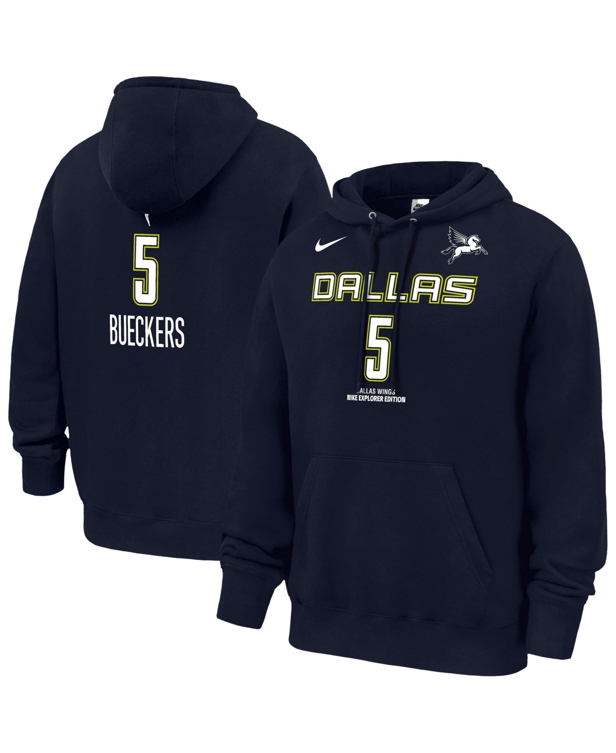 Nike Men's Paige Bueckers Navy Dallas Wings Explorer Edition Name & Number Hoodie - Navy