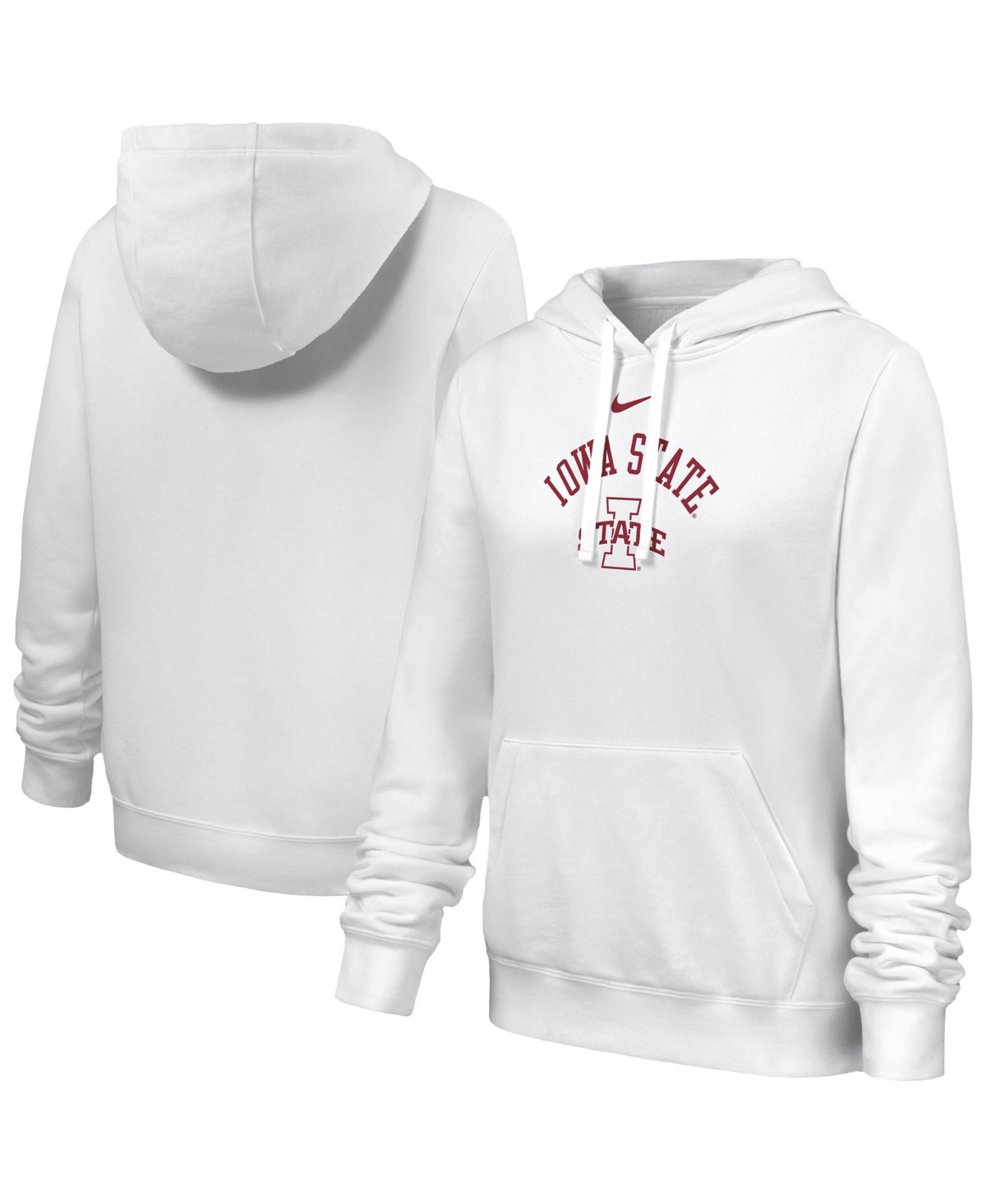 Nike Women's White Iowa State Cyclones Club Fleece Hoodie - White