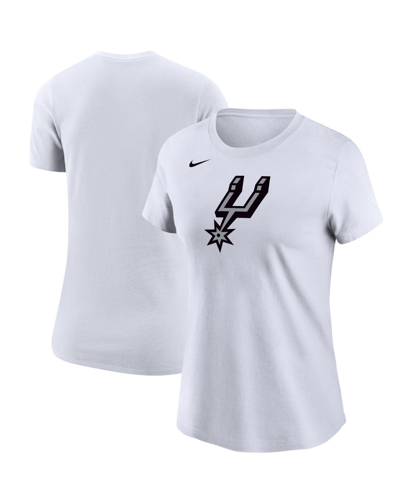 Женская футболка Nike White San Antonio Spurs Logo Core — фото 1