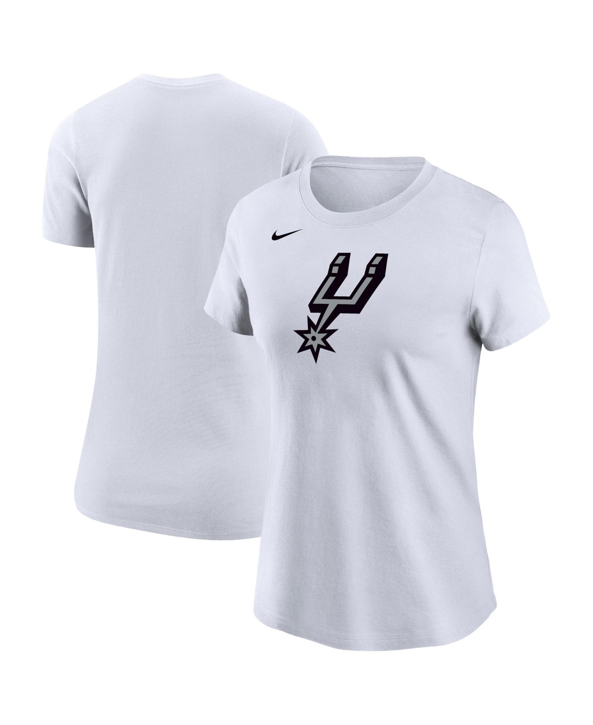 Nike Women's White San Antonio Spurs Logo Core T-Shirt - White