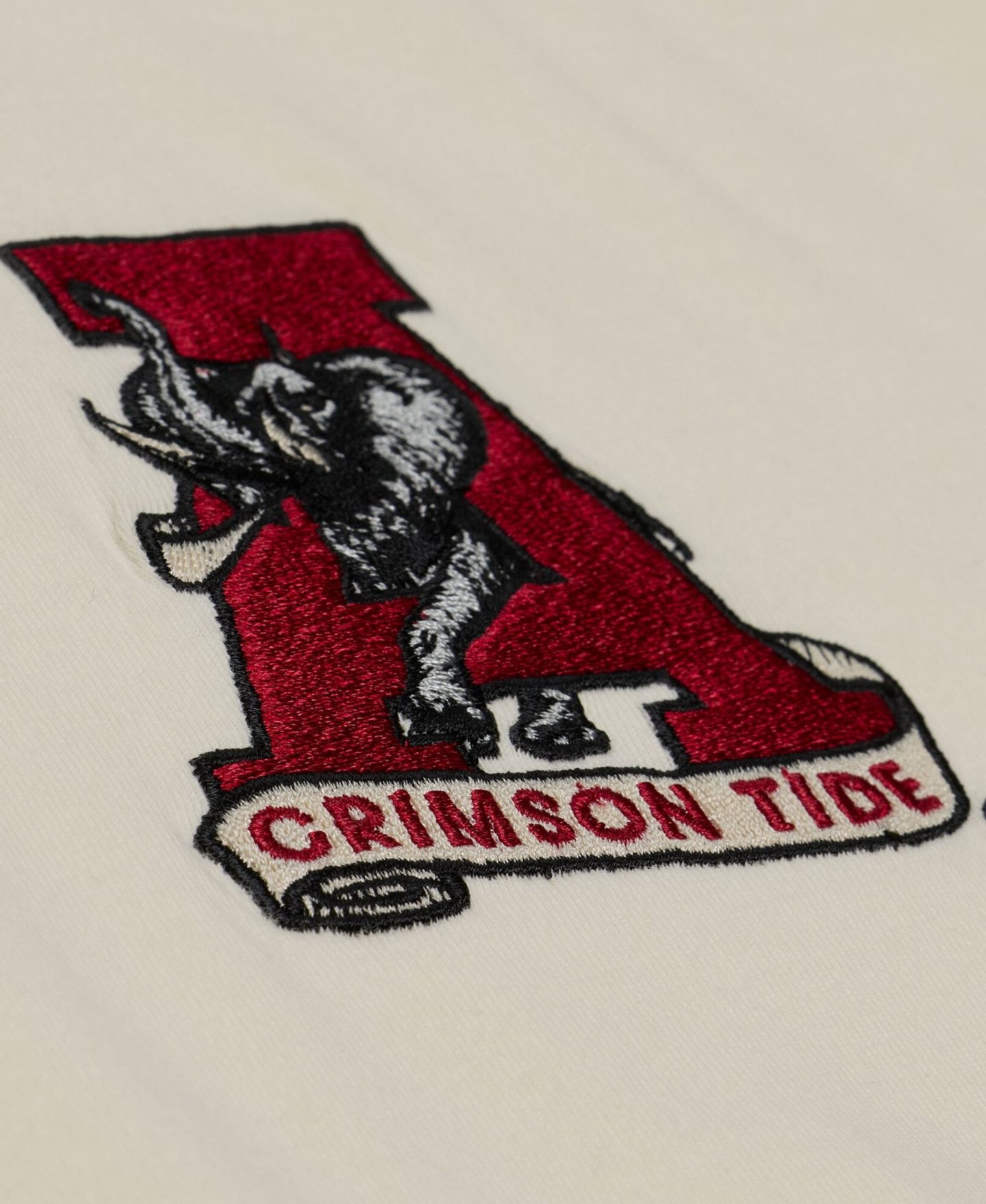 Мужская футболка Mitchell & Ness Mitchell Ness Cream Alabama Crimson Tide Oversized Heritage Hue — фото 3