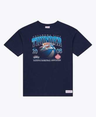 Mitchell & Ness Men's Navy Oklahoma City Thunder Core Graphic T-Shirt ...