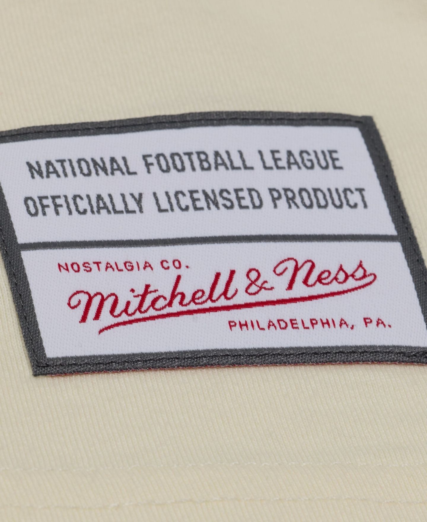 Мужская футболка Mitchell & Ness Cream New York Giants Oversized Heritage Hues — фото 6