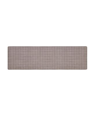 Windowpane Check Kitchen Wellness Mat, 18" x 60"