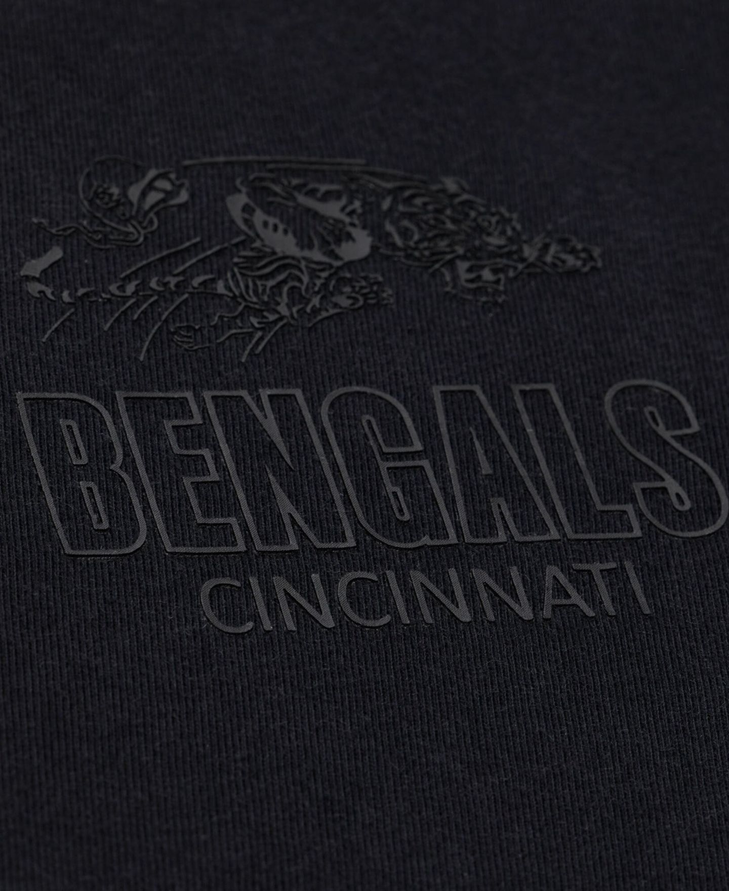 Мужская футболка Mitchell & Ness Black Cincinnati Bengals Core Essentials Micro Logo — фото 4