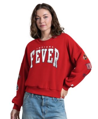 Women's Red Indiana Fever Fan Catch Sweatshirt