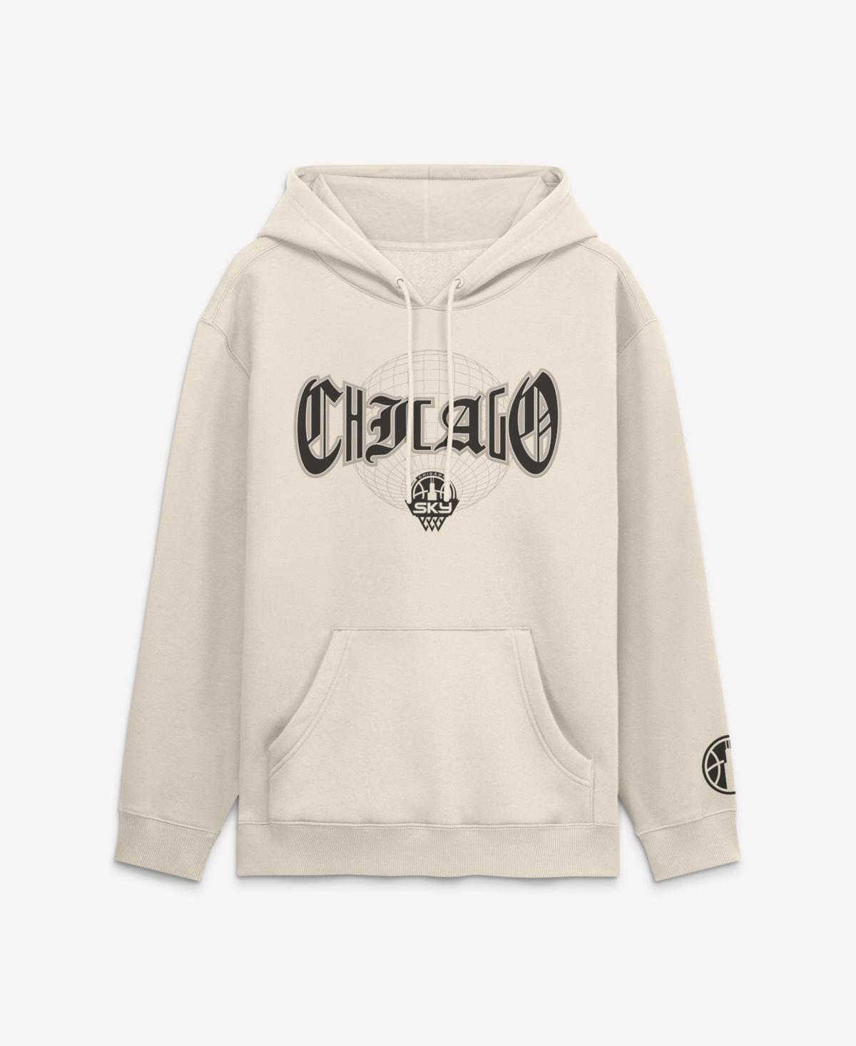 Fanatics Men's Cream Chicago Sky Legacy Fleece Pullover Hoodie - Cream