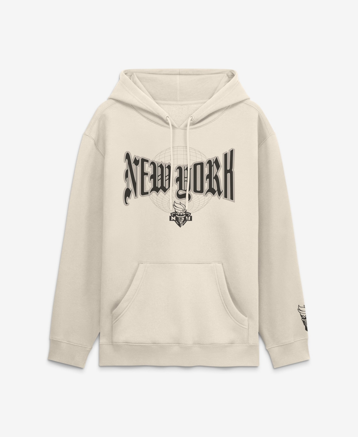 Fanatics Men's Cream New York Liberty Legacy Fleece Pullover Hoodie - Cream